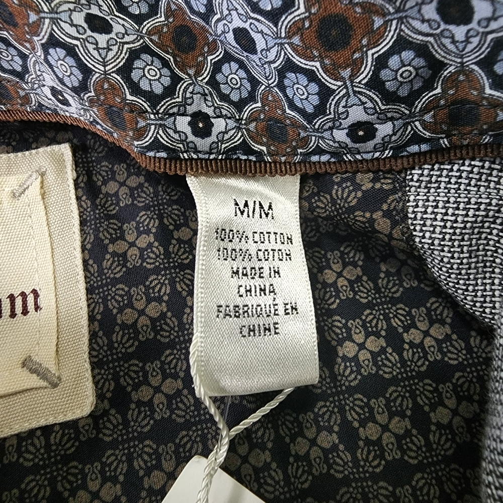 Men's Age of Wisdom Button Down Shirt Sz M NWT - Picture 6 of 6